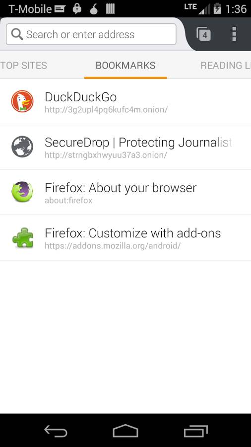 Göçürip Al Orfox: Tor Browser for Android
