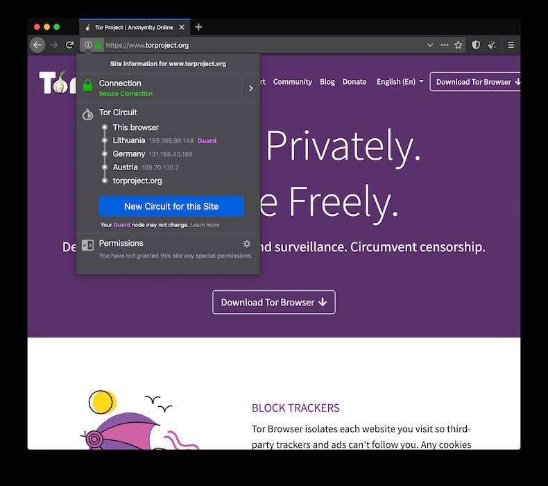 Боргирӣ Tor Browser