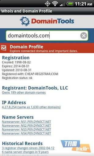 Download DomainTools Whois Lookup