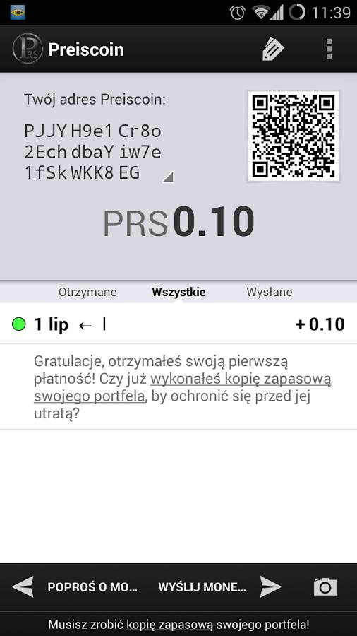 Download Preiscoin Wallet