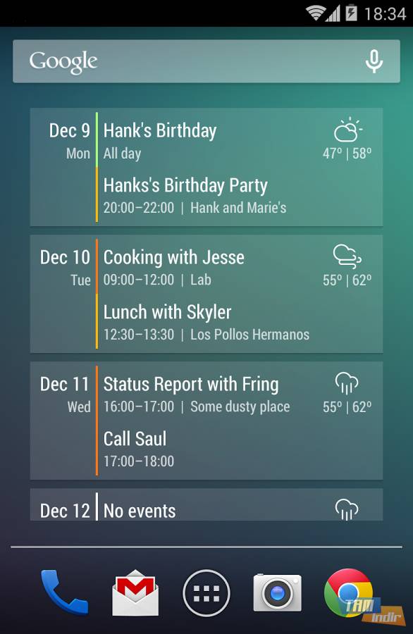 Download Event Flow Calendar Widget