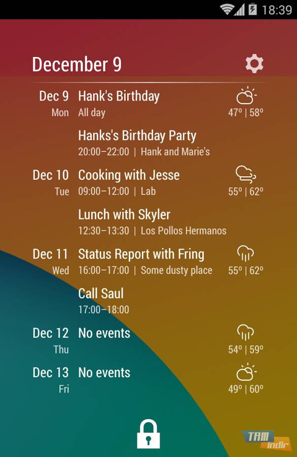Download Event Flow Calendar Widget