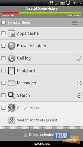 Download Android Delete History